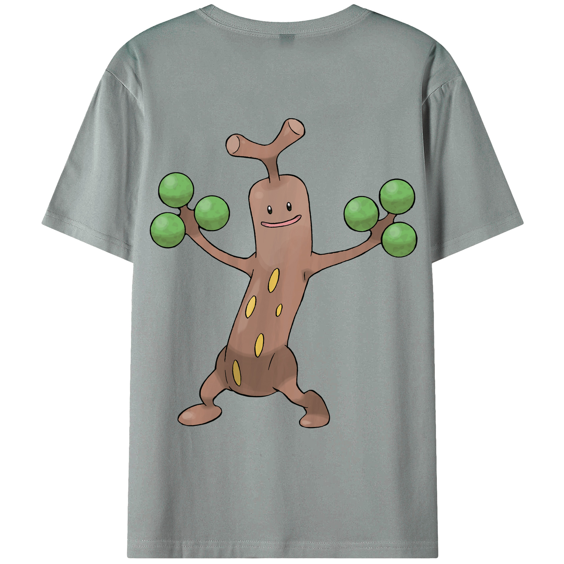 （画像用） ポケットモンスター Pokémon 綿100％ メンズ半袖Tシャツ（バックプリント） 通気性
